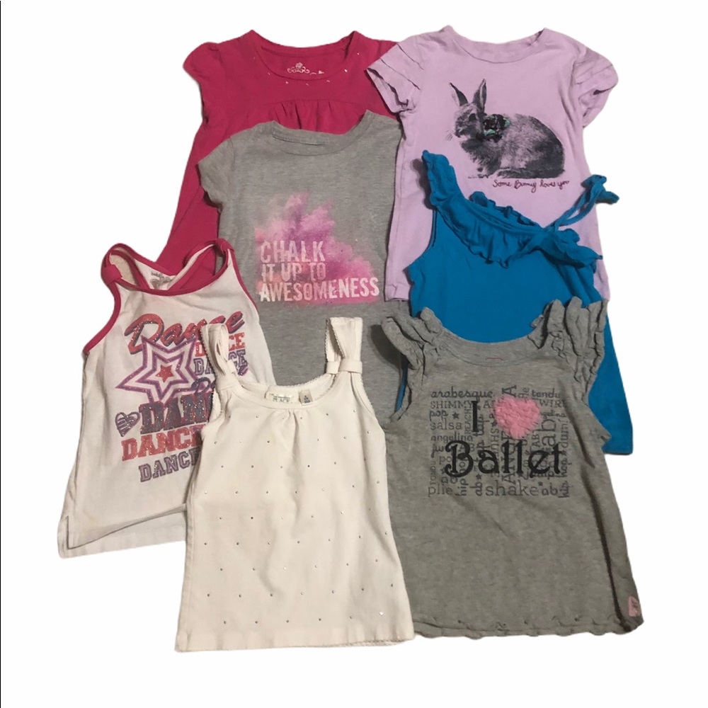 Girls 5/6/6x Short Sleeve and Tank Tops